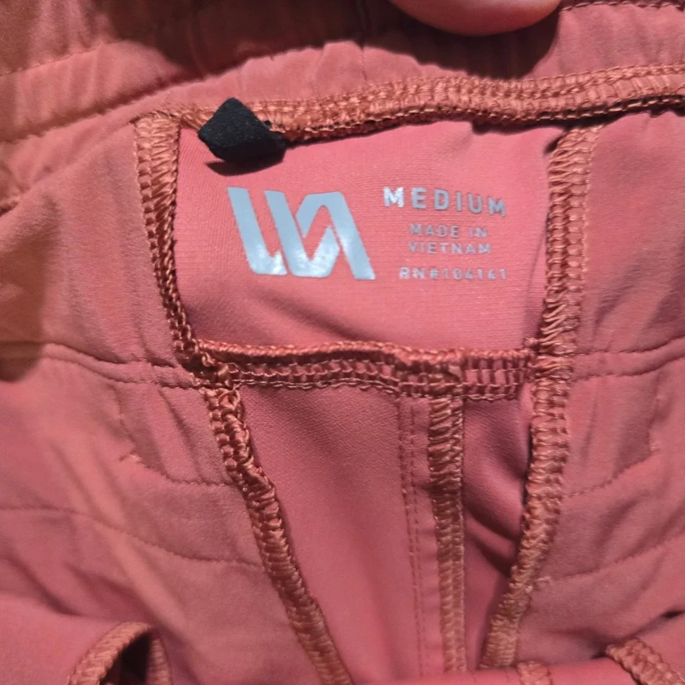 VRST Joggers Men Medium Salmon Pink Activewear Stretch Pants